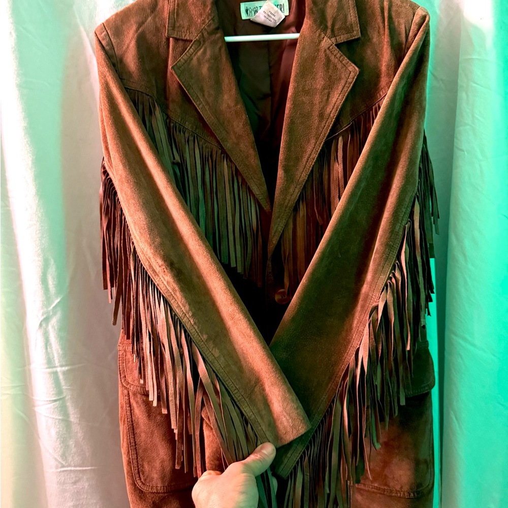 Used - Together-  Brown Fringe Jacket
In great condition